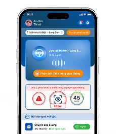 Giao diện ứng dụng Giao Thông 365